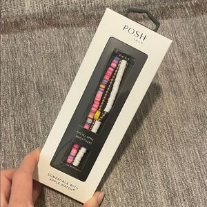 Multicolor Beaded Apple Watch Band